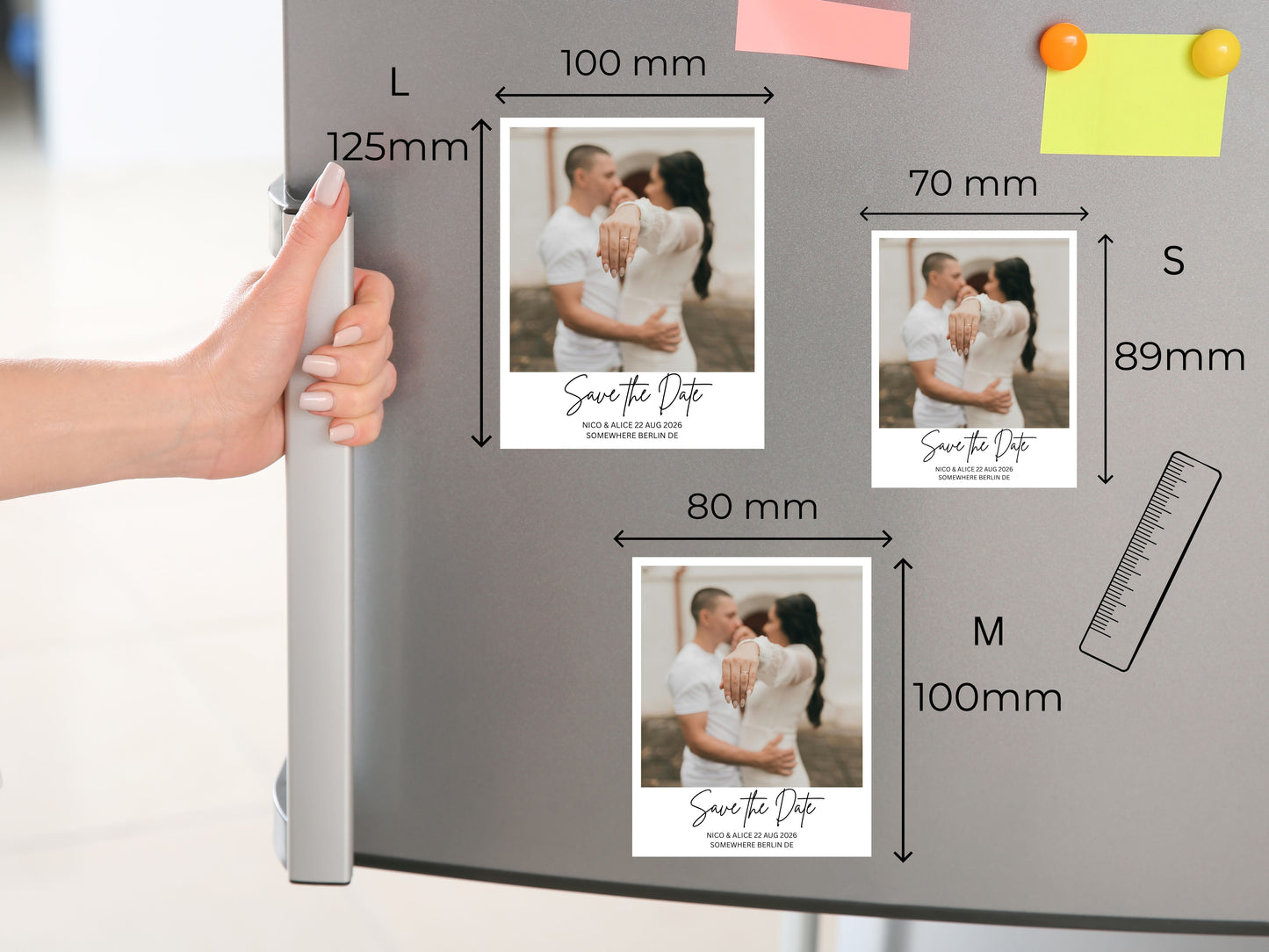 Save The Date  Personalisierte Fotomagnete