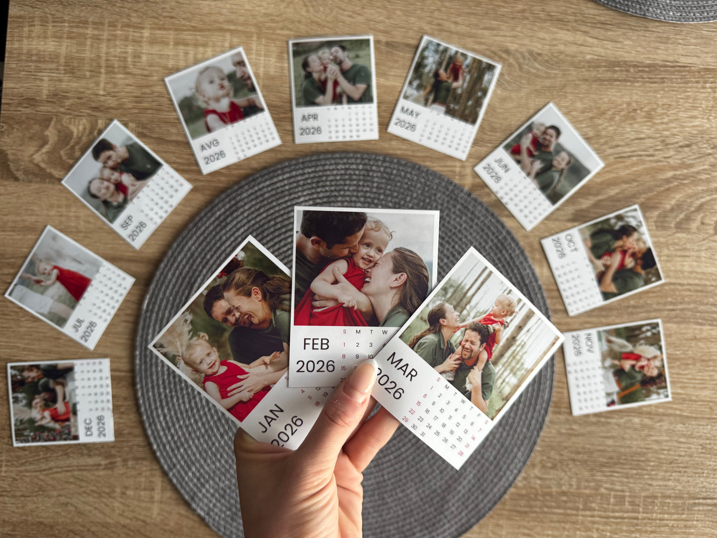 Magnet Kalender  12 Monate Set *2026*