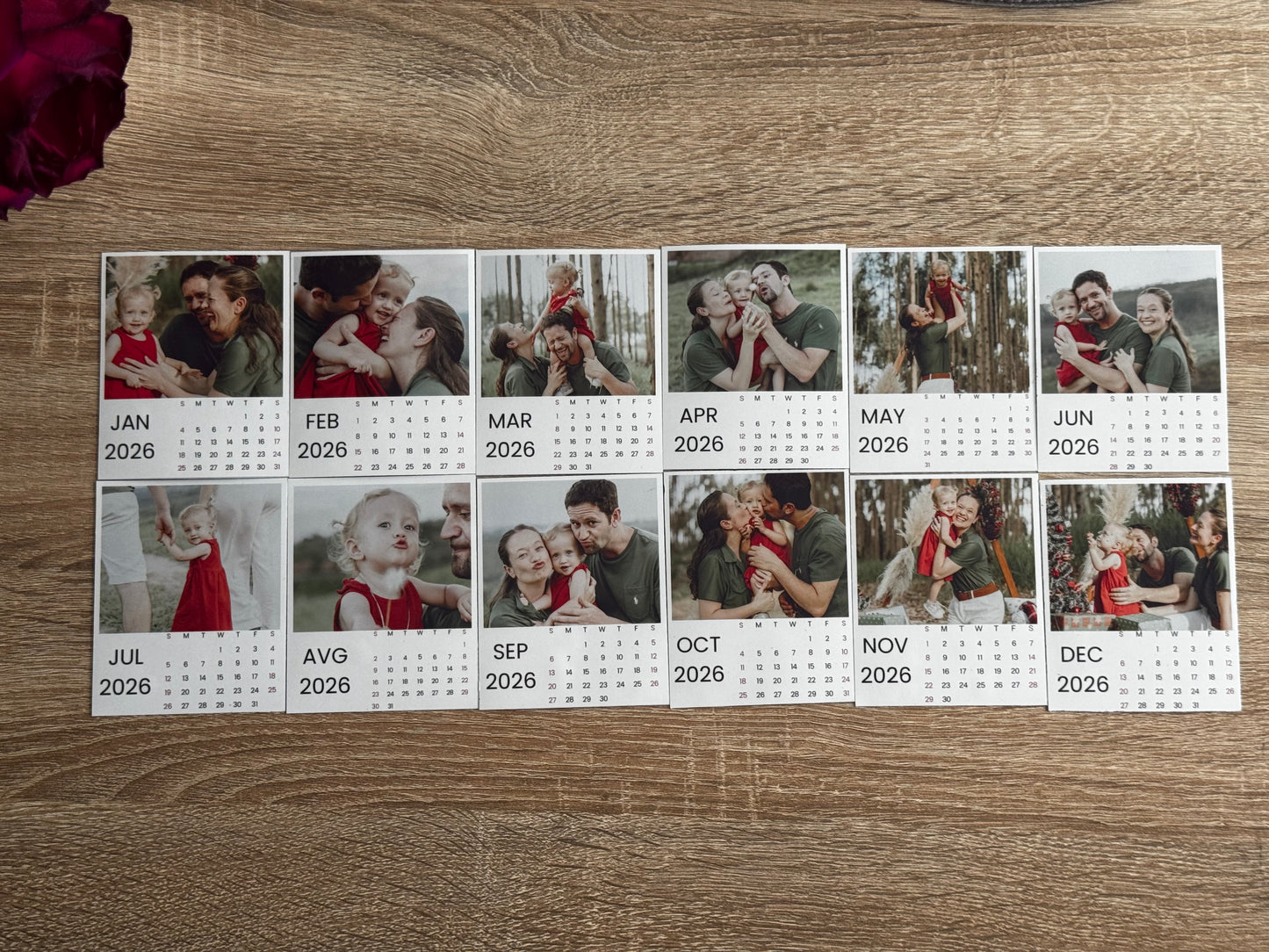 Magnet Kalender  12 Monate Set *2026*