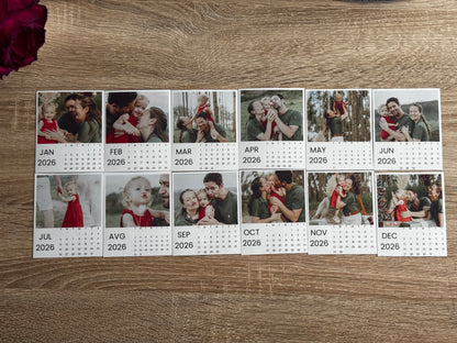 Magnet Kalender  12 Monate Set *2026*