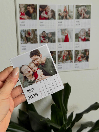 Magnet Kalender  12 Monate Set *2026*