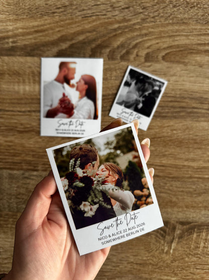 Save The Date  Personalisierte Fotomagnete