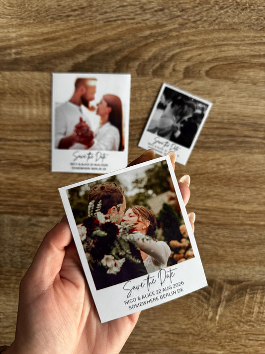 Save The Date  Personalisierte Fotomagnete